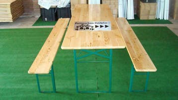 (Zuid-Holland e.o.) Bierbanken Picknicksets Biertafel huren, Ophalen, Zo goed als nieuw