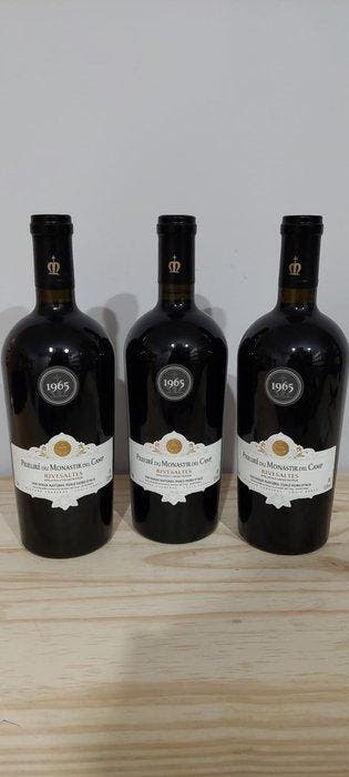 1965 Château le Monastir Del Camp - Rivesaltes - 3 Flessen, Nieuw