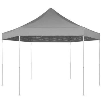 Partytent 3,6x3,1m Grijs | Retourdeal 35% Korting, Tuin en Terras, Opvouwbaar, Partytent, Minder dan 4 meter, Zo goed als nieuw