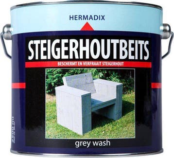 Steigerhoutbeits Grey Wash 2,5 liter, Ophalen of Verzenden, Nieuw