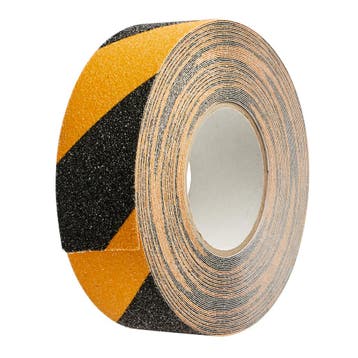 Anti-slip Tape - Geel/Zwart - 50mm - 18 Meter Op Rol