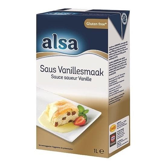 Alsa Vloeibare Vanille Saus 1L, Hobby en Vrije tijd, Taarten en Cupcakes maken, Nieuw, Verzenden