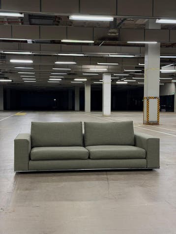 Minotti Hamilton | Linnen | NIEUWSTAAT + Garantie, Huis en Inrichting, Banken | Bankstellen, 100 tot 125 cm, Stof, Driepersoons