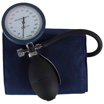 Handmatige bloeddrukmeter palm-type ST-A211 II-Blauw, Verzenden, Nieuw