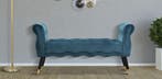BANKJE PARIJS TEAL/GOUD CM 120X40X60, Ophalen of Verzenden, Nieuw