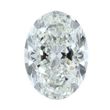1 pcs Diamant (Natuurlijk) - 1.00 ct - Ovaal - H - VVS1 -, Nieuw