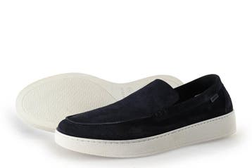 Manfield Loafers in maat 43 Blauw, Loafers, Manfield, Zo goed als nieuw, Verzenden