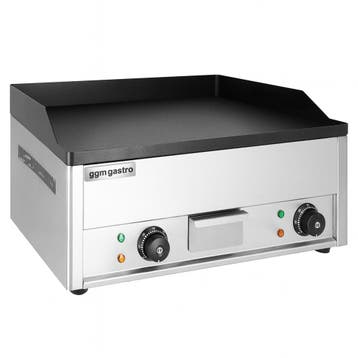 GGM Gastro | Elektrische bakplaat - 4,4kW - Glad - | BPJ642, Verzenden, Nieuw