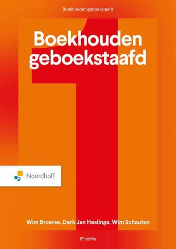 Boekhouden Geboekstaafd 1 9789001051501, Boeken, Verzenden, Zo goed als nieuw