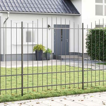 vidaXL Tuinhek WOERDEN 5 st 170 x 215 cm Gepoedercoat staal, Verzenden, Nieuw, IJzer