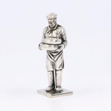 Kaasboer - Beeldje - .835 zilver