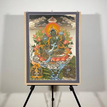 66x49 cm - Painting of Tibetan Tradition - Dharmay Lama -