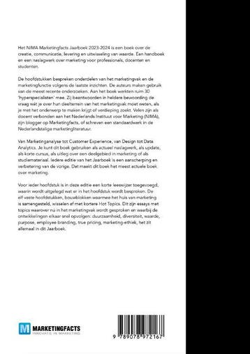 NIMA Marketingfacts jaarboek 2023-2024 / Marketingfacts, Verzenden, Zo goed als nieuw