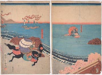 YOSHIKANE • De Grote Slag tussen de Minamoto en de Taira bij
