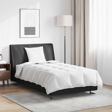 vidaXL 2-in-1 Dekbed met kussen 2 pcs Wit Donsveertjes, Huis en Inrichting, Verzenden, Nieuw, Wit