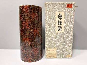 Vaas - lakwerk - Japan - vaas/bloem/Tsugaru-nuri (Zonder