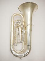 Bes Bas Besson Gecompenseerd/gereviseerd met nieuwe Gigbag, Ophalen of Verzenden, Gebruikt, Bes-tuba, Met koffer of draagtas