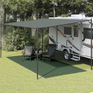 vidaXL Tenttapijt 250x600 cm HDPE groen, Verzenden, Nieuw