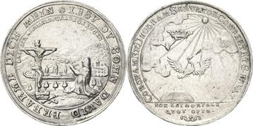 Zilverabschlag vom Dukaten ohne Jahr (1745), Sachsen-cobu..., Postzegels en Munten, Munten | Europa | Niet-Euromunten, Verzenden