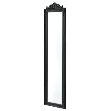 Spiegel vrijstaand met barok lijst verstelbaar 160x40 cm zwa, Huis en Inrichting, Woonaccessoires | Spiegels, Verzenden, Nieuw
