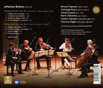 Renaud Capucon - String Sextets - Klassiek - CD, Verzenden, Nieuw in verpakking