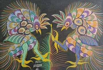 Chico da Silva (1910-1985) - Rinha de Galos (Cockfighting)