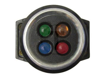 Controlelamp 1 x oranje 1 x rood 1 x blauw 1 x groen Hanomag, Ophalen of Verzenden
