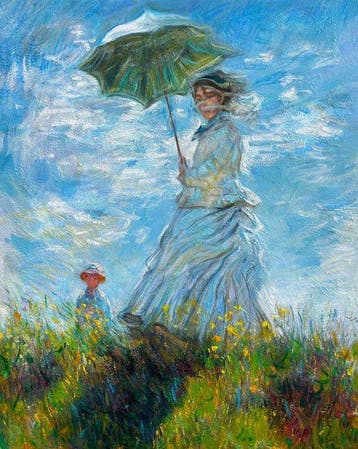 Li Zhe (1974), After Claude Monet (1840-1926) - Woman with a, Antiek en Kunst