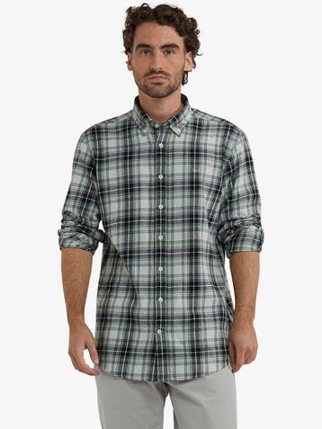 2dekans | McGregor Overhemd Flanel Ruiten Groen - Maat XL -, Kleding | Heren, Ophalen of Verzenden, Zo goed als nieuw, Groen, McGregor