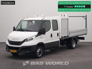 Iveco Daily 50C18 3.0L Automaat Open Laadbak met Kist Dubbel, Automaat, Gebruikt, Euro 6, Iveco