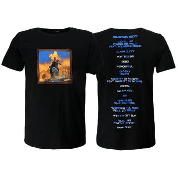 Burna Boy Album Tracklist T-Shirt, Verzenden, Nieuw