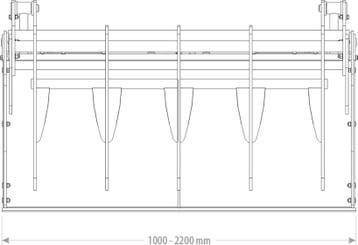 Pelikaanbak standaard 1.00- 2.20m