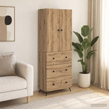 vidaXL Kastenset 2 st 66 x 34,5 x 90 cm Bewerkt hout, Verzenden, Nieuw