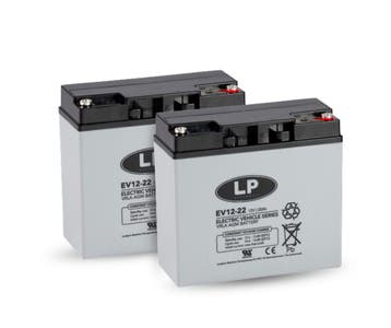 Scootmobiel Accu EV12-22 – 12V 22Ah – Set van 2, Ophalen of Verzenden, Nieuw