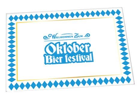 Placemats Oktober Bier Festival (6st), Hobby en Vrije tijd, Feestartikelen, Nieuw, Ophalen of Verzenden