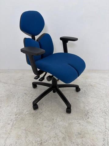 Rohde Grahl Duo unieke bureaustoel blauw met hoofdsteun, Vergader- of Presentatieruimte, Ophalen of Verzenden, Gebruikt, Stoel