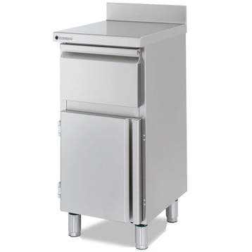 Koffiewerkbank | 600 RANGE | RVS | Draaideur + Afkloplade |, Verzenden, Nieuw in verpakking