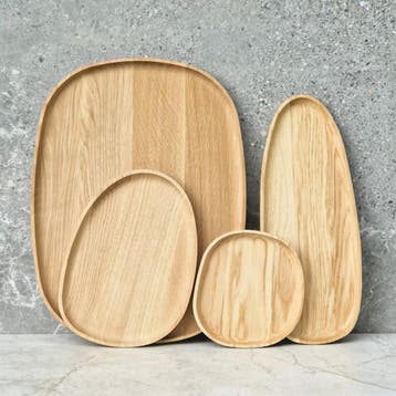 HOCHO Massief Eiken Houten Dienblad – 250x180x15 mm – Ha, Ophalen of Verzenden, Nieuw