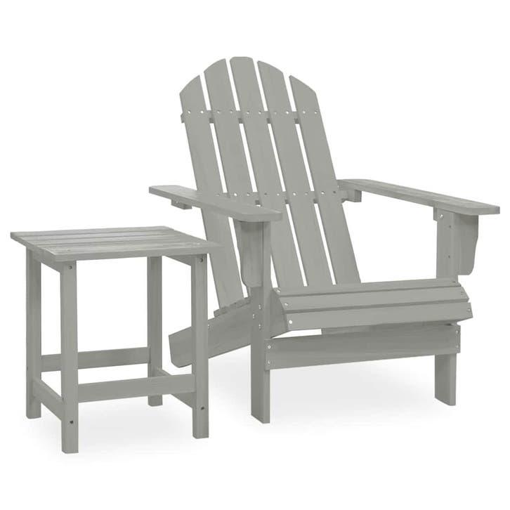 vidaXL Tuinstoel Adirondack met tafel massief vurenhout, Tuin en Terras, Tuinsets en Loungesets, Nieuw, Hout, Verzenden
