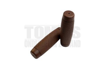 Handvatset Bobber geribbeld bruin 22mm / 24mm, Ophalen of Verzenden, Nieuw, DMP