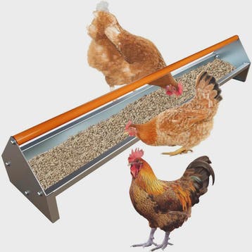 Kippenvoerbak 115 cm - Verzinkt Staal - Heavy Duty Voerbak m, Dieren en Toebehoren