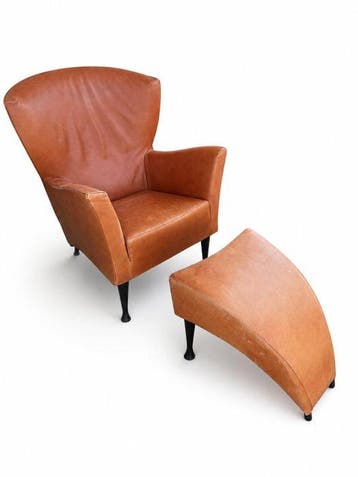 Montis - Gijs Papavoine - Stoel (2) - Castor - Leder, Hout -
