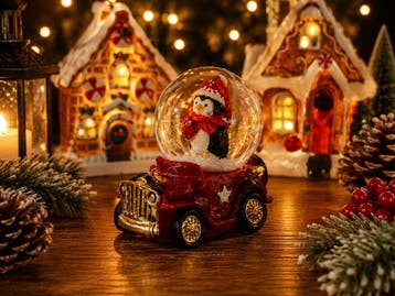 Kerst Sneeuwbol Auto’s | 4 Designs | Los, Mix&Match of Bulk, Verzenden, Nieuw