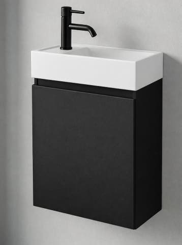 SALE - Volda 40 links - Mat zwart - Toiletmeubel -, Ophalen of Verzenden, Nieuw