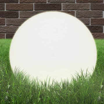 vidaXL LED-bollamp rond 50 cm PMMA, Tuin en Terras, Verzenden, Nieuw, Kunststof