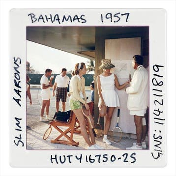 Slim Aarons (1916–2006) - Tennis In The Bahamas Slide Print