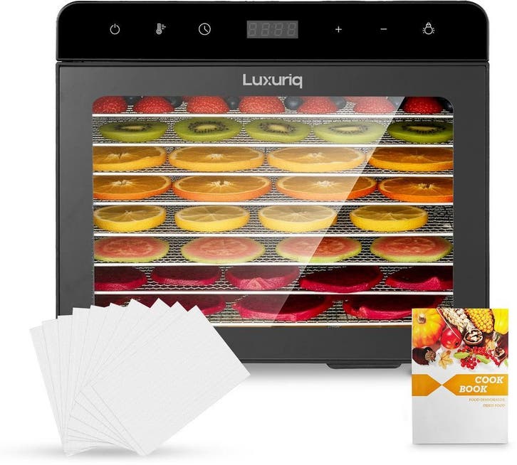 Luxuriq Voedseldroger – 8 Lades - Compact & Krachtig - 700W, Zakelijke goederen, Horeca | Keukenapparatuur, Nieuw in verpakking