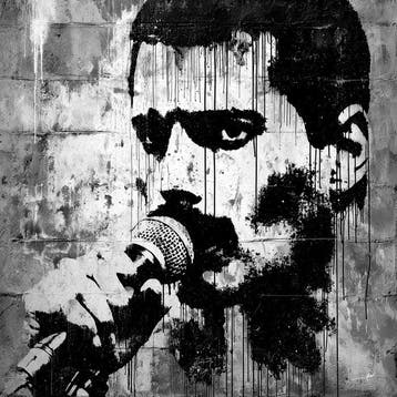 David Law (1967) - Freddie Mercury III (Stencil)