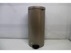 Brabantia NewIcon Prullenbak - 30 liter - Pedaal - Metallic, Verzenden, Zo goed als nieuw