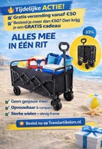 Opvouwbare Bolderkar Stevig en Praktisch, Caravans en Kamperen, Bolderkarren, Verzenden, Opvouwbaar, Nieuw